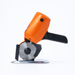 (RC-100) Electric Handheld Cloth Cutter 4" Blade Fabric Cutting Machine, Bright Orange