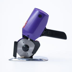 (RC-100) Portable Round Knife Fabric Cutting Machine, Purple